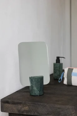 Sale Mette Ditmer Marble vanity mirror, Dark forest, 30 cm Green