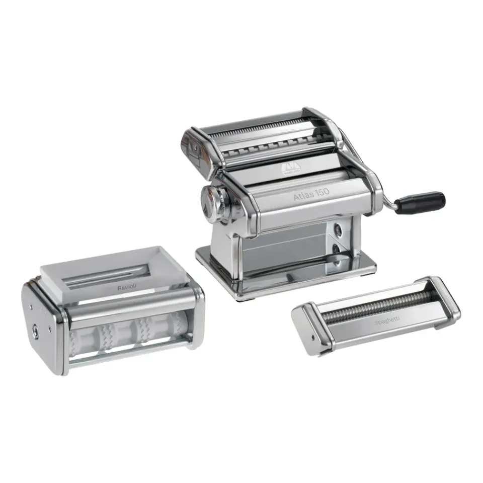 More Baking Accessories|Pasta Machines^Marcato gift set pasta set, 6 pieces Silver-coloured
