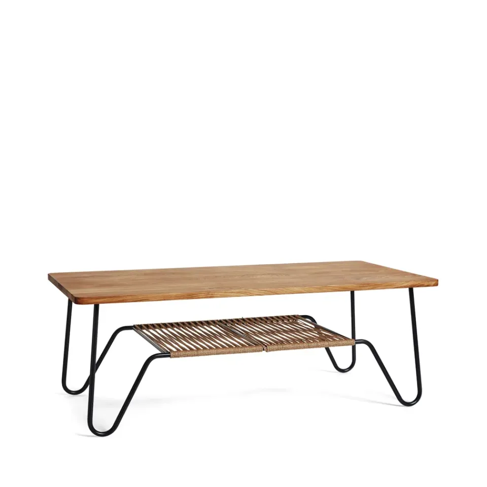 Mavis Marcel coffee table, oak oil rustic, 140x70 Beige
