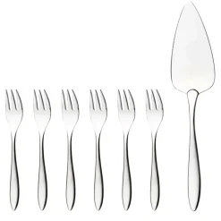 Clearance Hardanger Bestikk Maria cake set 7 pieces, 7 pieces Silver-coloured