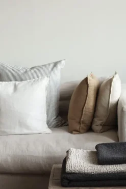 Online Tell Me More Marion pillowcase linen 50x50 cm, Wheat Beige