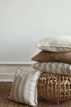 Online Tell Me More Marion pillowcase linen 50x50 cm, Wheat Beige
