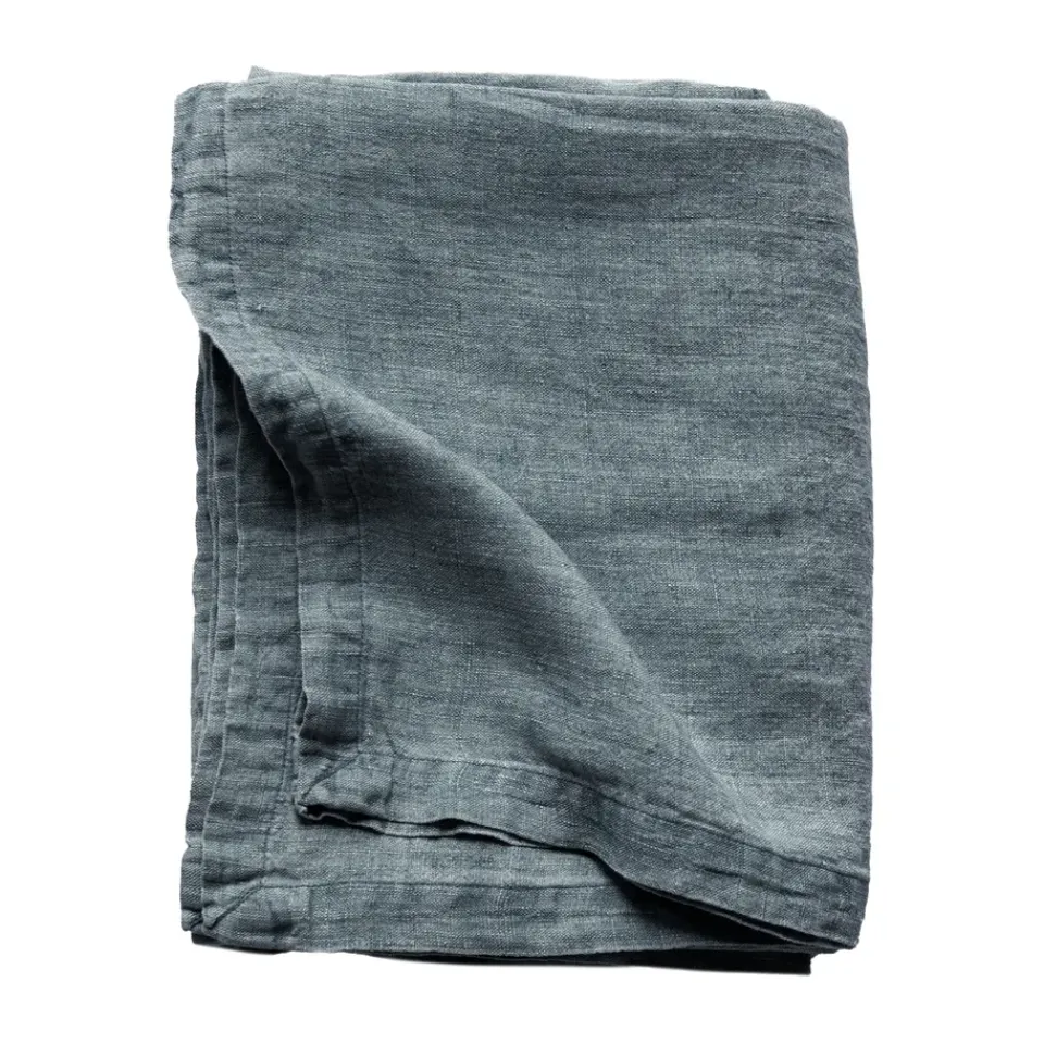 Tablecloths^Tell Me More Marion tablecloth linen 145x145 cm, Ocean Blue