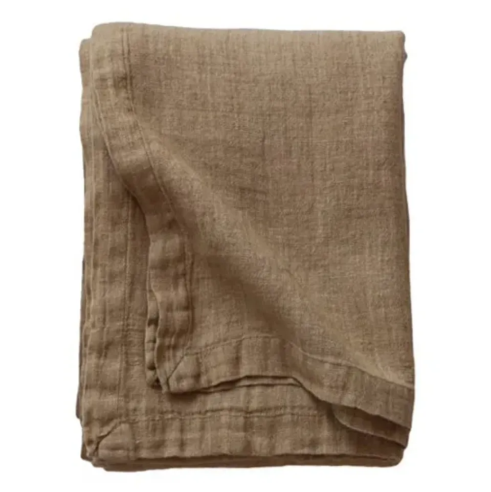 Best Tell Me More Marion tablecloth linen 145x270 cm, Pampas Brown