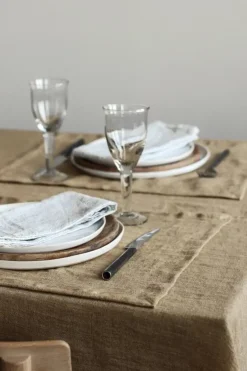Best Tell Me More Marion tablecloth linen 145x270 cm, Pampas Brown