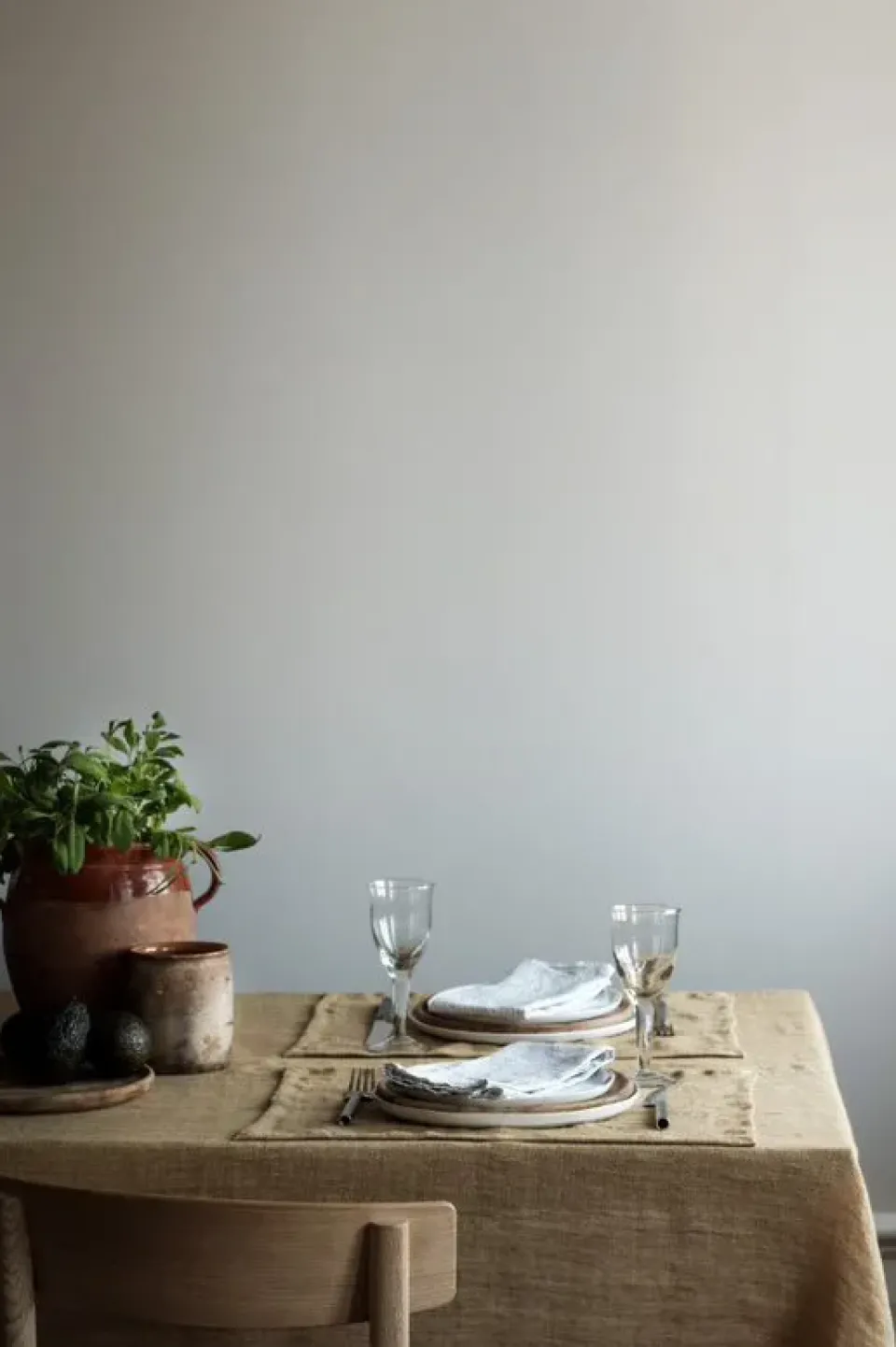 Best Tell Me More Marion tablecloth linen 145x270 cm, Pampas Brown
