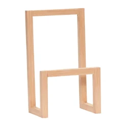 Outlet Hübsch Market magazine holder, Oak Beige