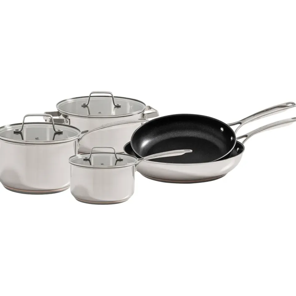 Markus Aujalay Markus Exclusive stew- & saucepan set, 8 pieces Silver-coloured