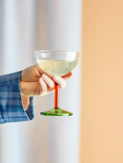 Cocktail & Martini Glasses^Bloomingville Martine cocktail glass 230 ml, Green