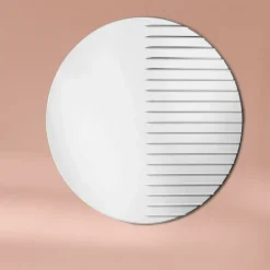 Round Mirrors|Wall Mirrors^Warm Nordic Masquerade Round mirror, Clear Transparent