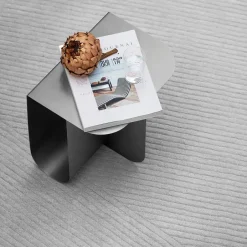 Side Tables^Northern Mass side table, Steel Silver-coloured