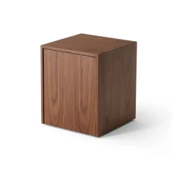 New Works Mass side table with drawer, Walnut Brown