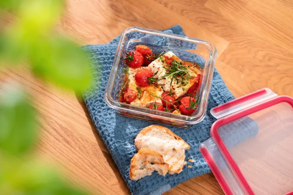 Best Tefal MasterSeal Glass lunch box square, 0.8 L Red