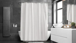 Shower Curtains^Etol Design Match shower curtain, White