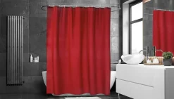 Shower Curtains^Etol Design Match Shower curtain 200x240 cm, extra high Red
