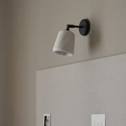 Reading Lamps|Bedside Lamps^New Works Material wall lamp, marble White