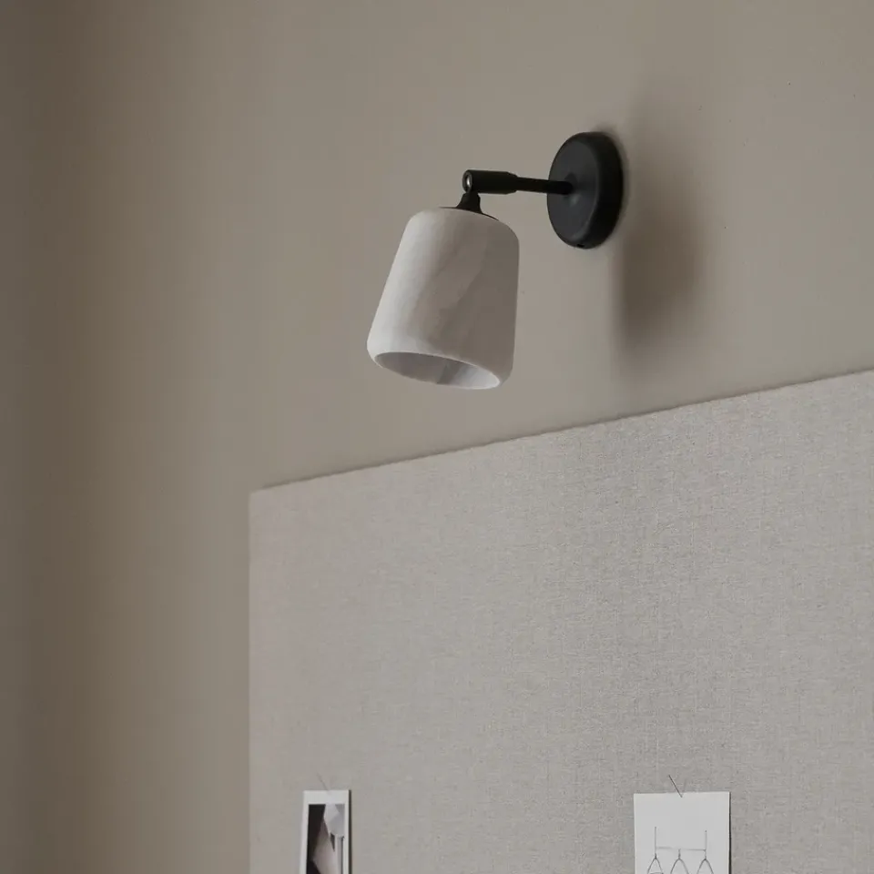 Reading Lamps|Bedside Lamps^New Works Material wall lamp, marble White