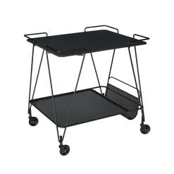 Best GUBI Matégot Trolley serving trolley, Black
