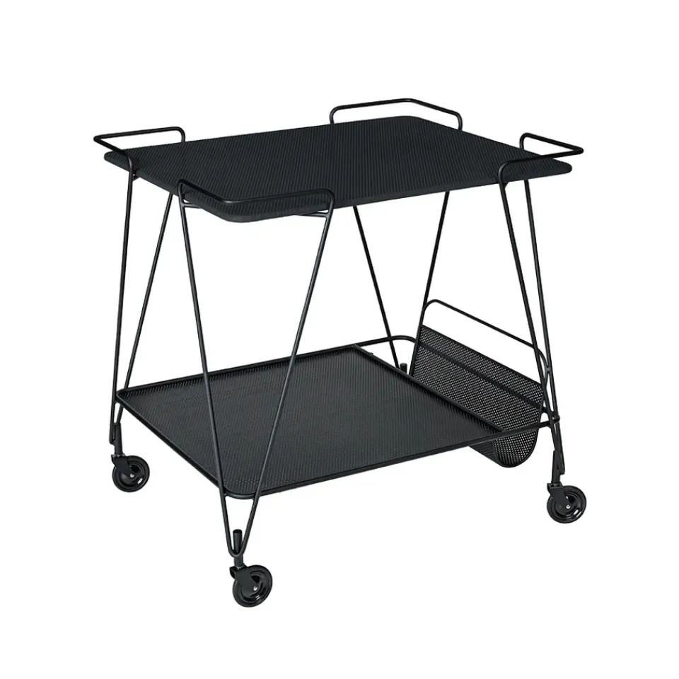 Best GUBI Matégot Trolley serving trolley, Black