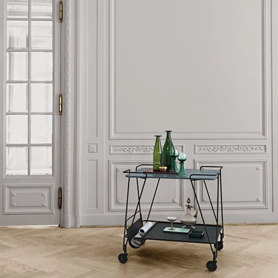 Best GUBI Matégot Trolley serving trolley, Black