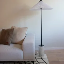 Floor Lamps^Globen Lighting Matisse floor lamp 150 cm, Black- White