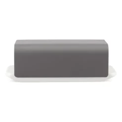 Butter Dishes^Alessi Mattina butter dish 9.5x21 cm, Dark Grey