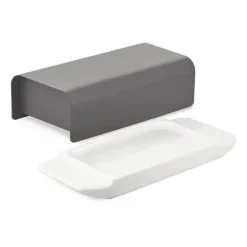 Butter Dishes^Alessi Mattina butter dish 9.5x21 cm, Dark Grey