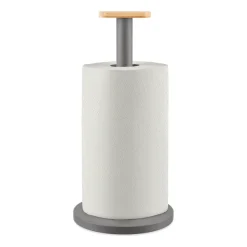 Kitchen Towel Holders^Alessi Mattina kitchen paper holder, Dark Grey