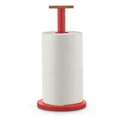 Alessi Mattina kitchen paper holder, Red