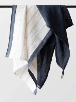 Kitchen Tea Towels^Tell Me More Maya kitchen towel 50x70 cm, Natural stripe WhiteBlue