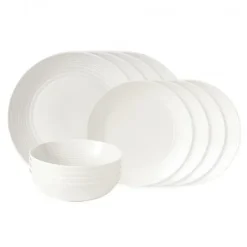 Table Settings & Starter Sets^Royal Doulton Maze plate set 12 pieces, White