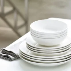 Table Settings & Starter Sets^Royal Doulton Maze plate set 12 pieces, White