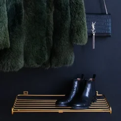 Shoe Racks|Shoe Racks^Maze shoe shelf, brass Gold-coloured