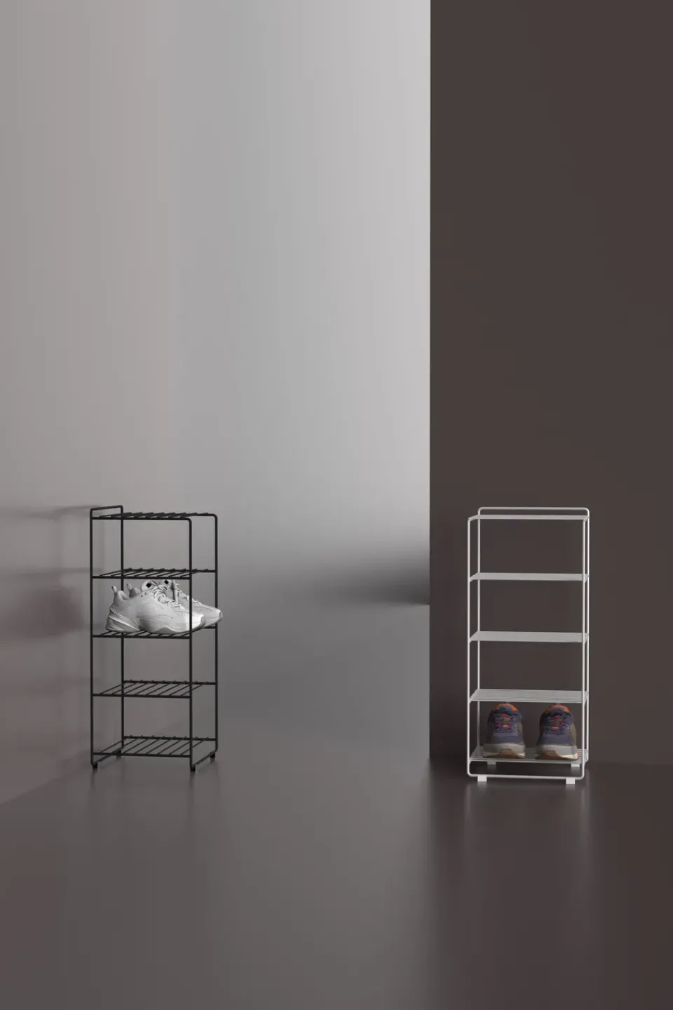 Shoe Racks|Shoe Racks^Maze Shoescraper shoe shelf, White