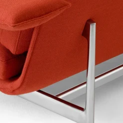 Clearance &Tradition Meantime AV31 3-seater sofa, Pol. aluminium-Fiord 0571 Red