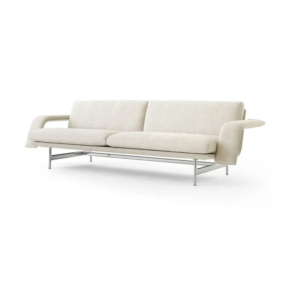 New &Tradition Meantime AV31 3-seater sofa, Pol. aluminium-Ecriture 0210 Beige