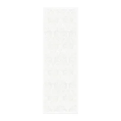 Discount Ekelund Linneväveri Medaljong table runner 50x150 cm, White Grey