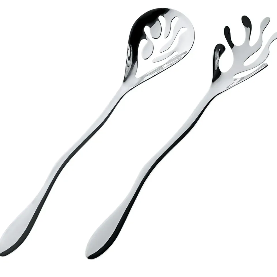 Outlet Alessi Mediterraneo salad set, stainless steel GreySilver-coloured