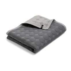 Outlet HAY Mega Dot bedspread organic 260x260 cm, Dark Grey