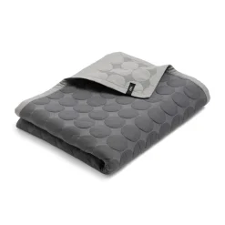 HAY Mega Dot bedspread organic 195x245 cm, Dark Grey