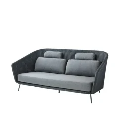 Outlet Cane-line Mega 2-seater sofa, Graphic, cushions Grey