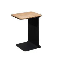 Table For Outdoor Use^Cane-line Mega side table, Teak-lava grey frame Brown