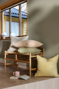 Sale Røros Tweed Mello pillow 50x50 cm, Lemon Yellow