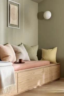 Sale Røros Tweed Mello pillow 50x50 cm, Lemon Yellow