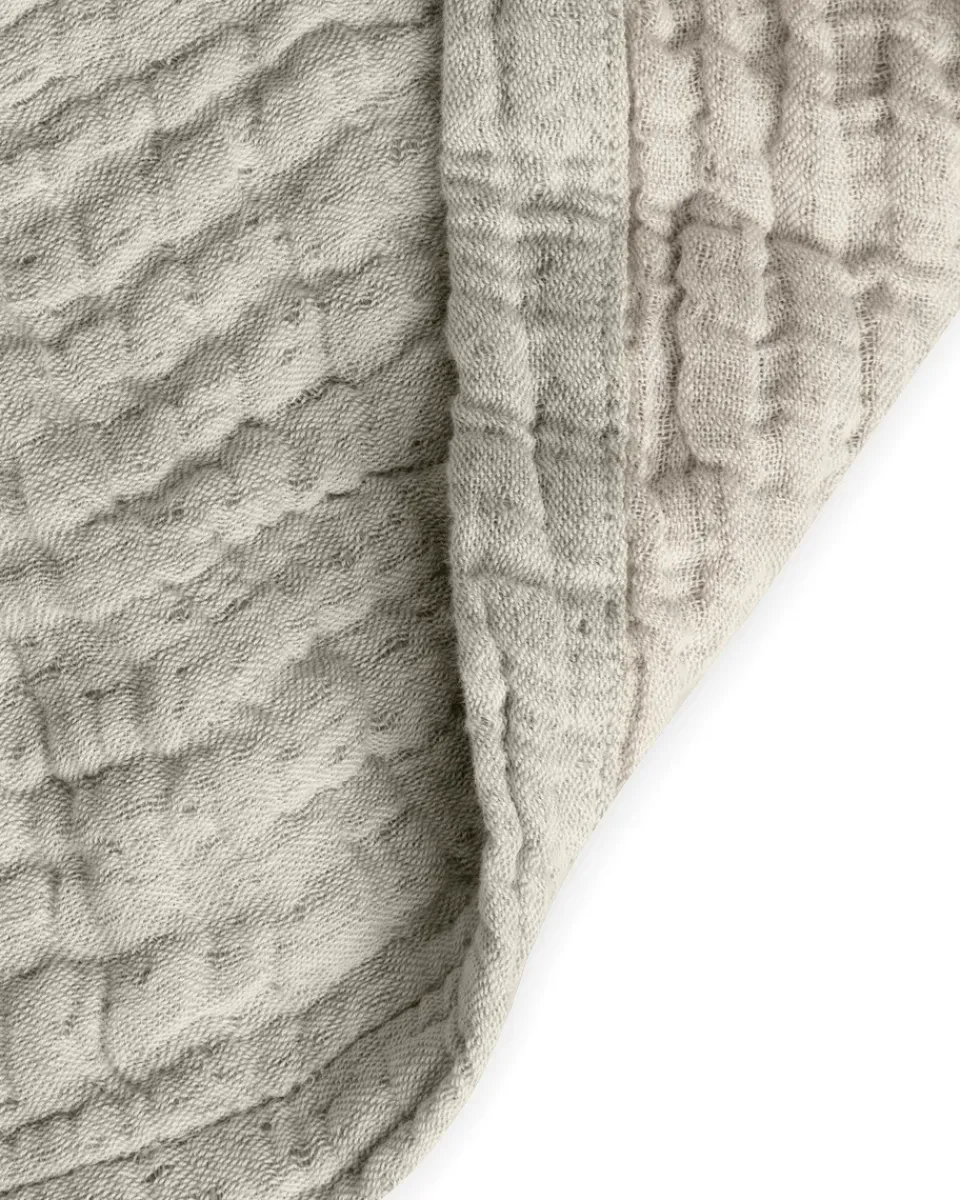 Bedspreads & Throws^Garbo&Friends Mellow bed spread double, Kale, 160x260 cm Beige