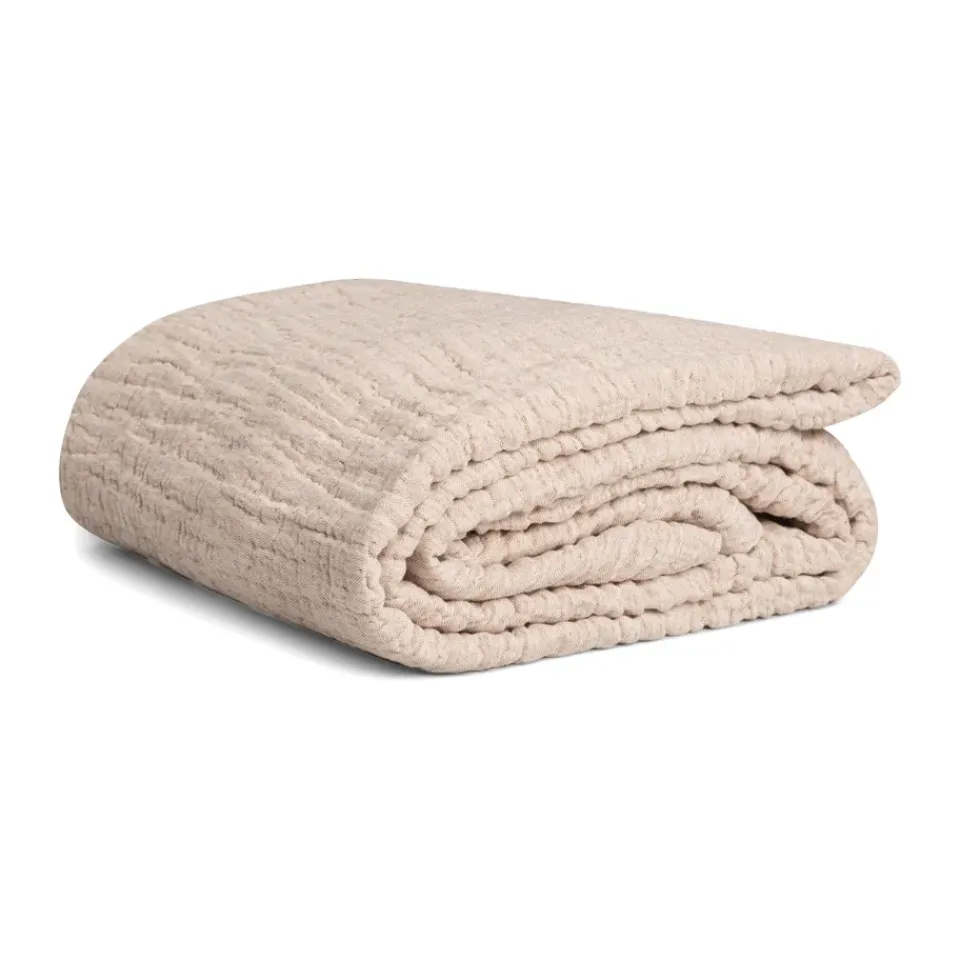 Bedspreads & Throws^Garbo&Friends Mellow bed spread double, Tawny, 160x260 cm Beige