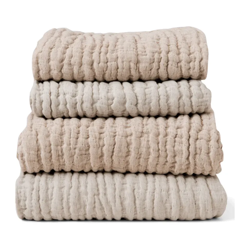 Bedspreads & Throws^Garbo&Friends Mellow bed spread double, Tawny, 160x260 cm Beige