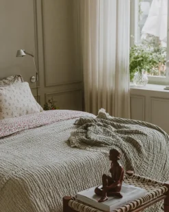 Bedspreads & Throws^Garbo&Friends Mellow bed spread double, Lin, 160x260 cm Beige