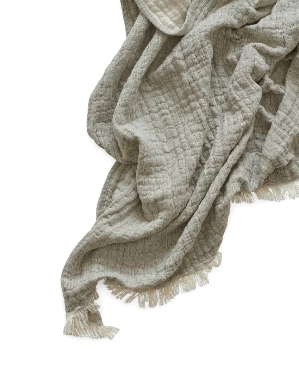Baby Blankets^Garbo&Friends Mellow blanket 130x170 cm, Kale Beige