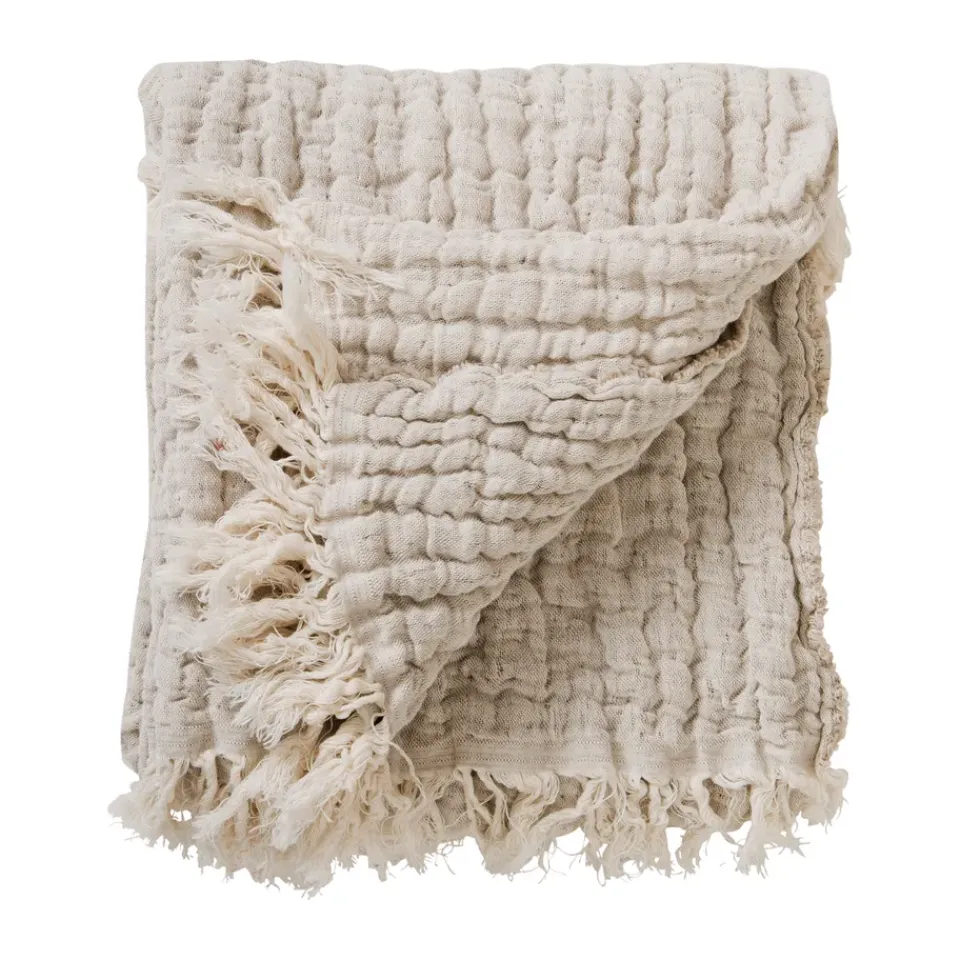 Baby Blankets|Cotton Blankets & Throws^Garbo&Friends Mellow blanket 130x170 cm, Lin Beige
